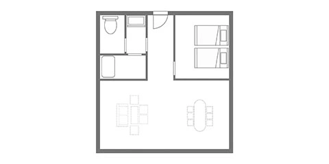 房間布局圖|富山礪波美居溫泉度假酒店 